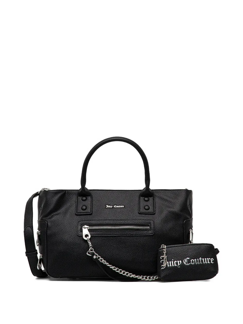 Juicy Couture chain-embellished tote bag - Zwart