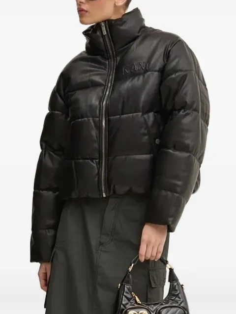 karl kani quilted logo puffer jacket