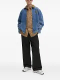 karl kani embroidered-logo denim jacket - Blue