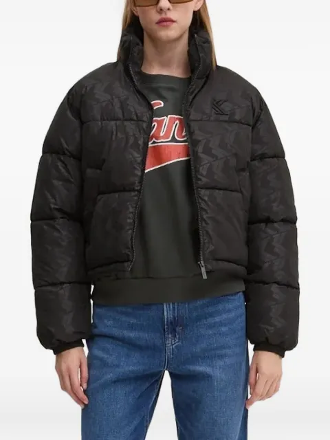 karl kani logo quilted jacket