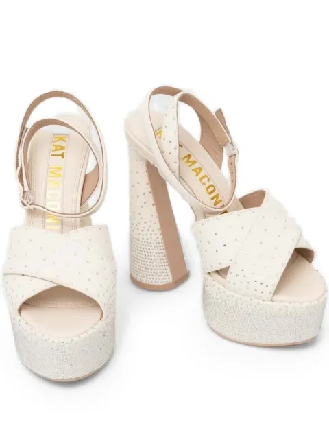 Kat Maconie 150mm Cady  crystal-embellished platform pumps