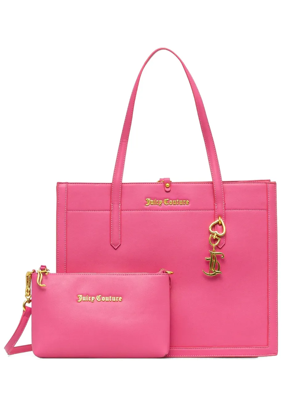 heart-charm tote bag