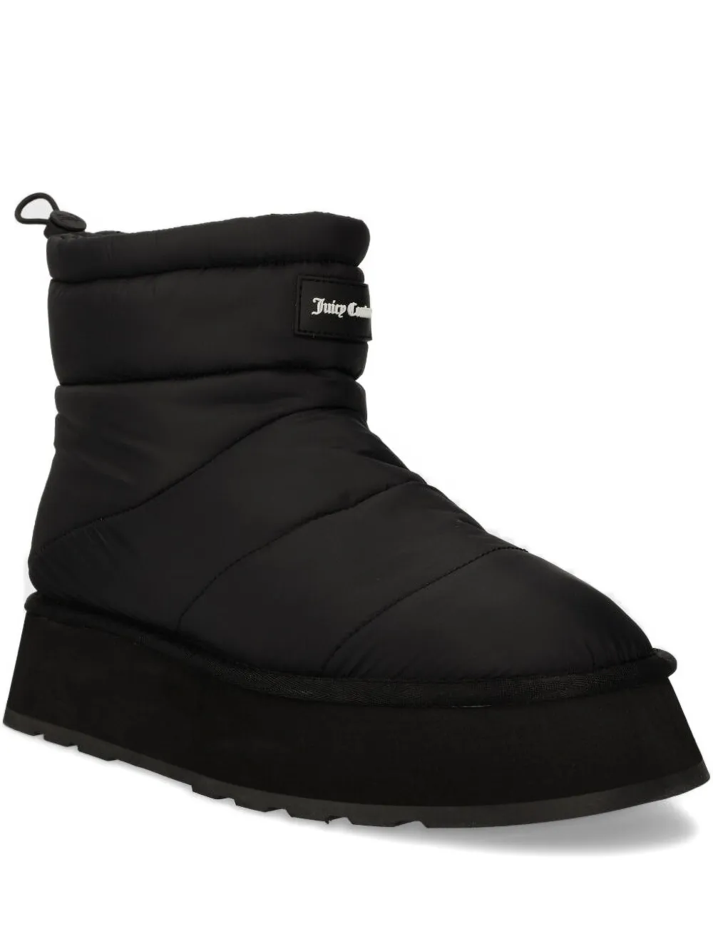 Juicy Couture 50mm quilted platform ankle boots Black