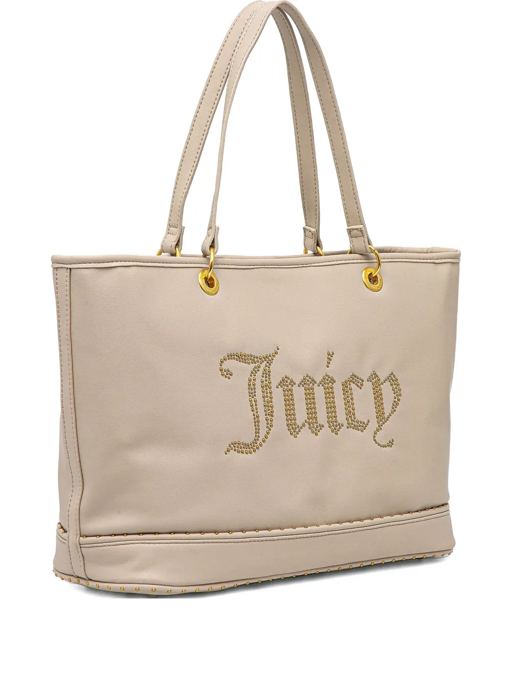 medium studded-logo tote bag