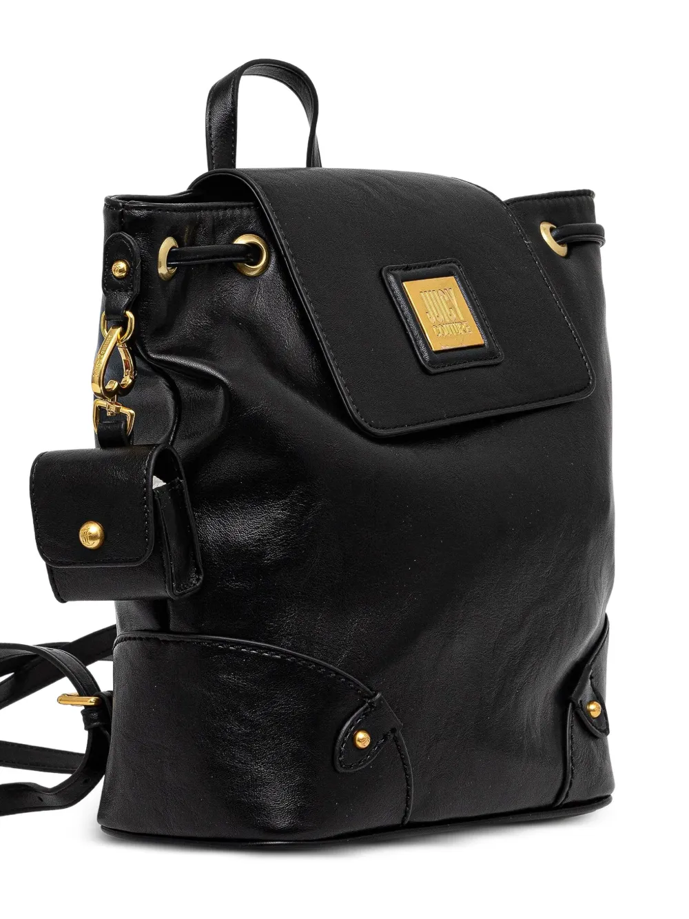 Juicy Couture drawstring flap backpack - Zwart