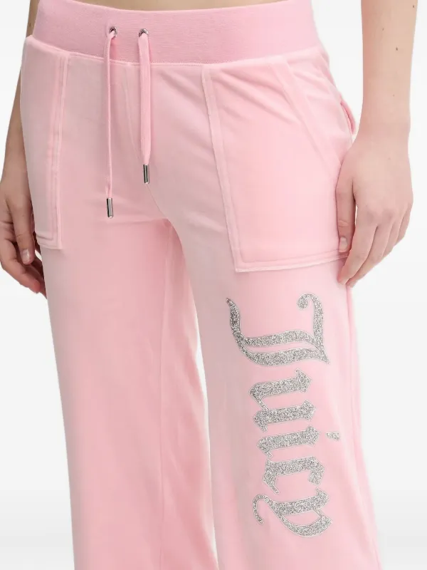 ジューシークチュール ラインストーン ピンク　フーディー Juicy Couture ラインストーンロゴ パンツ | ピンク | FARFETCH JP