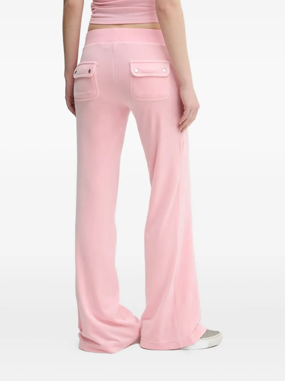Juicy Couture Broek verfraaid met stras en logo - Roze