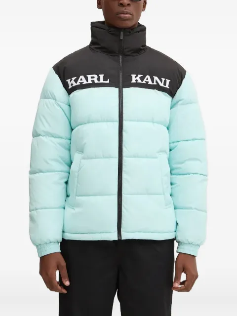 karl kani colour-block puffer jacket