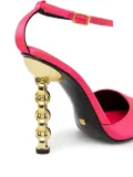 Kat Maconie 105mm heel-detail pointed-toe pumps - Pink