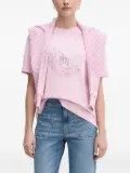 Joop! Cornflower monogram-pattern hoodie - Pink