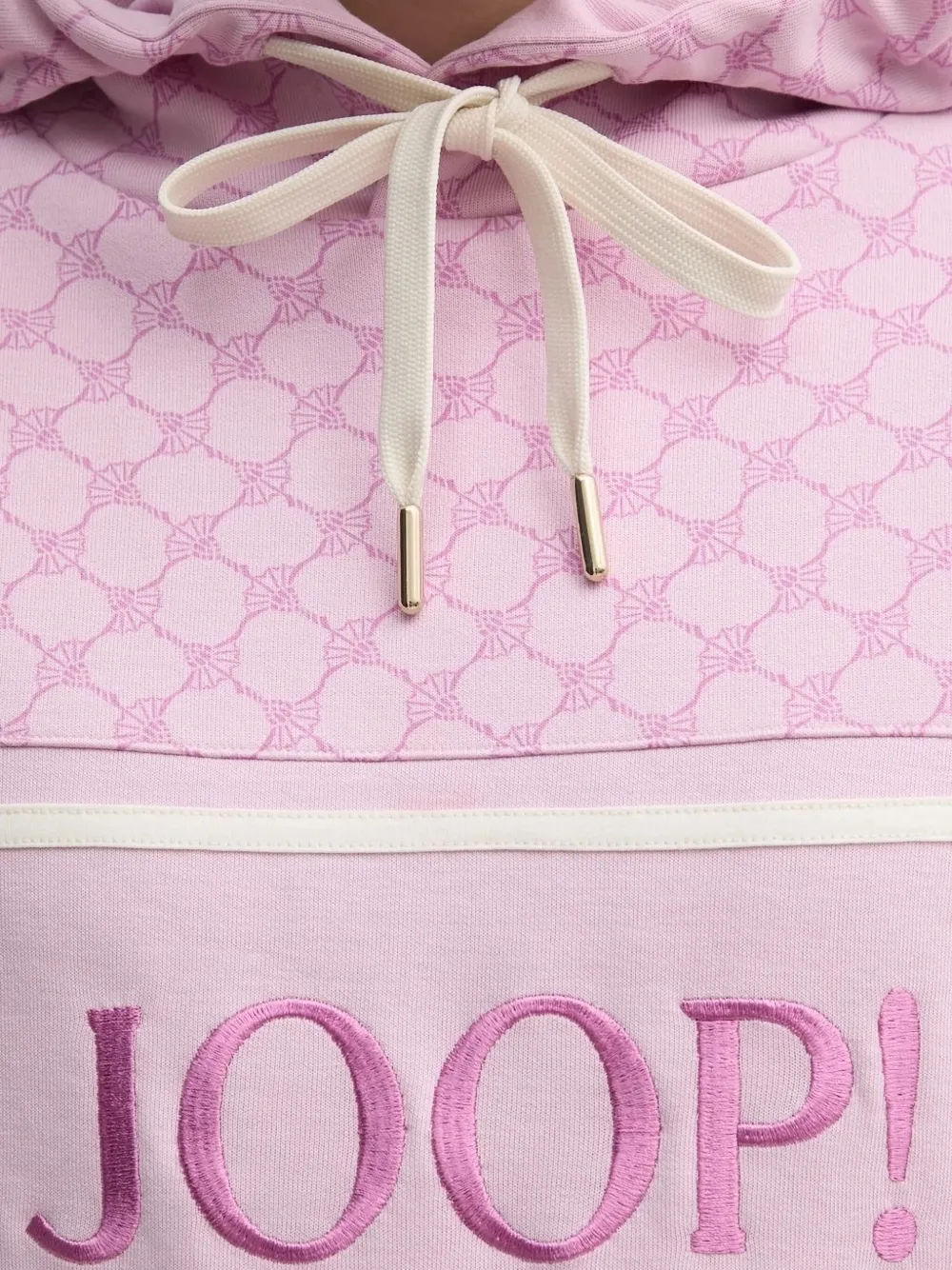 Joop! Cornflower hoodie met monogram-print Roze