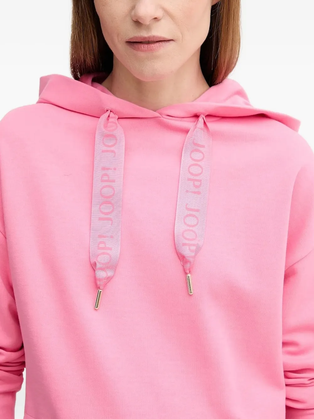 Joop! Hoodie met trekkoord Roze