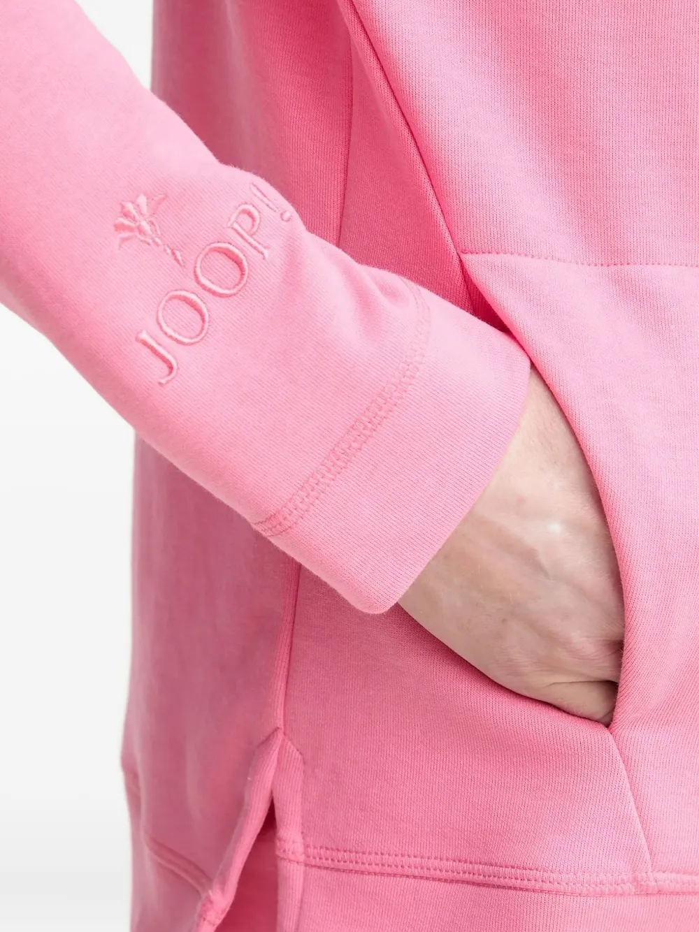 Joop! Hoodie met trekkoord Roze