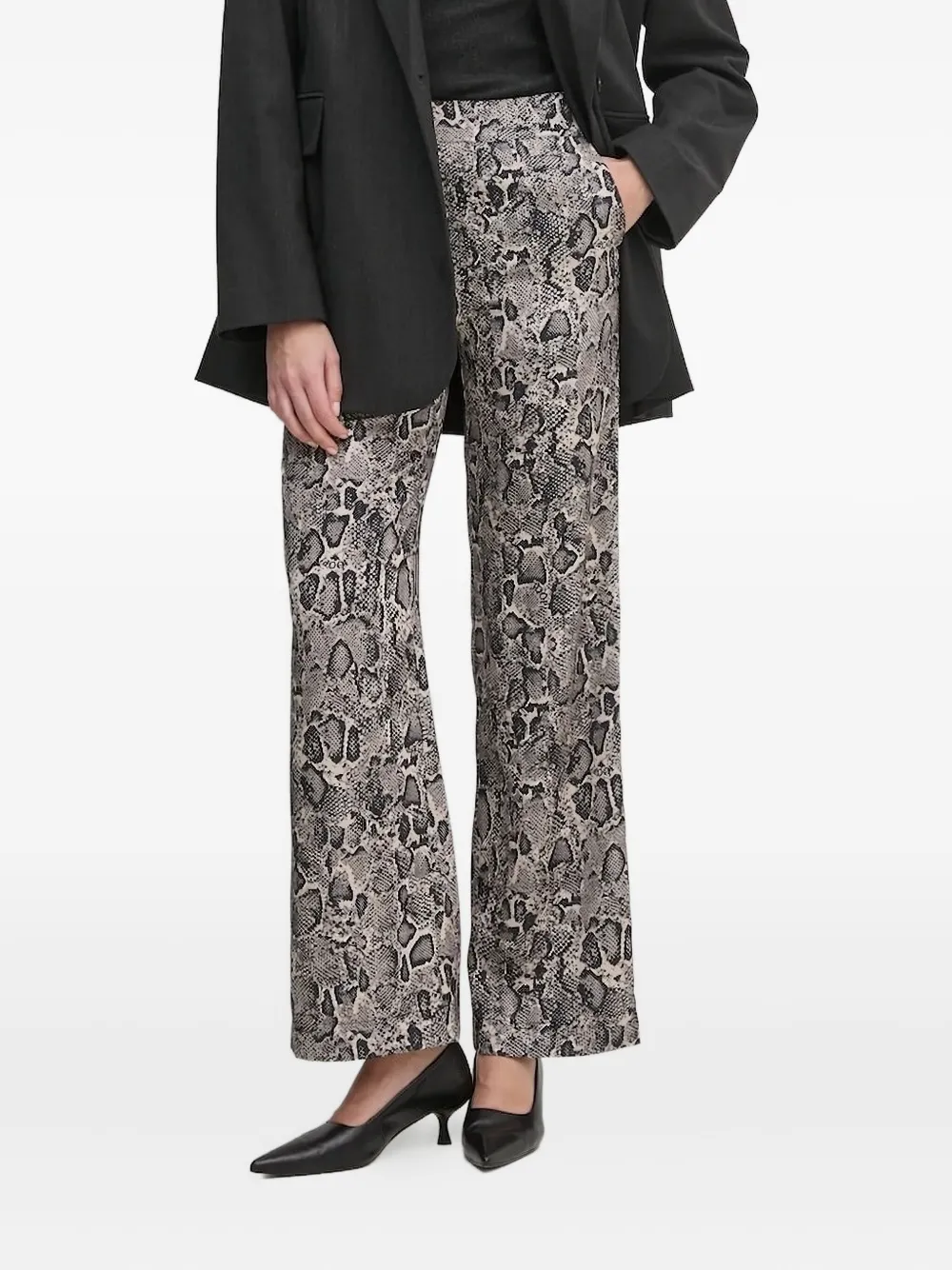 Joop! Philine wide-leg trousers Zwart