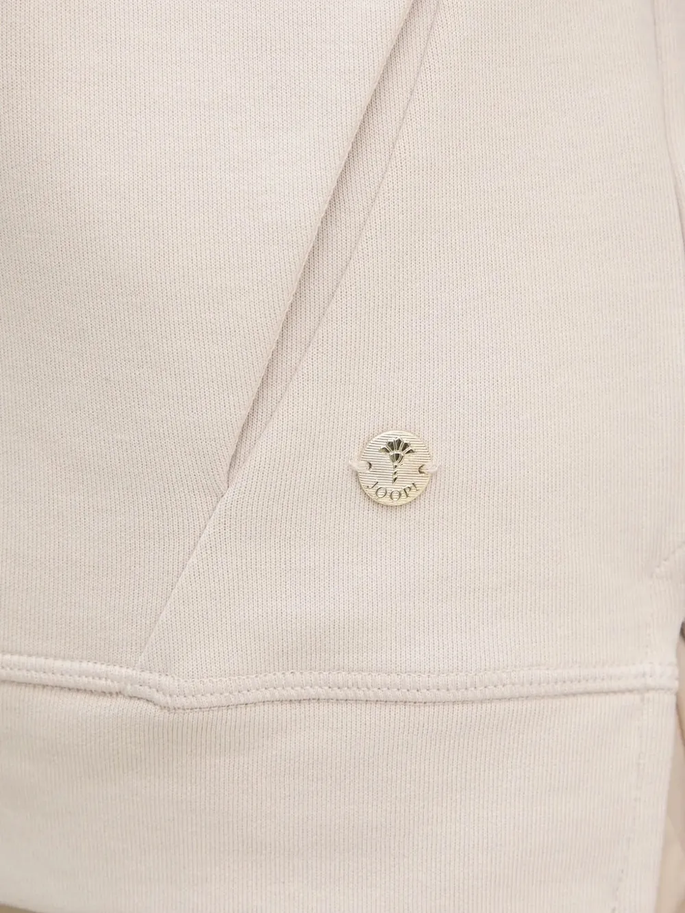 Joop! Hoodie met opgestikte zak Beige