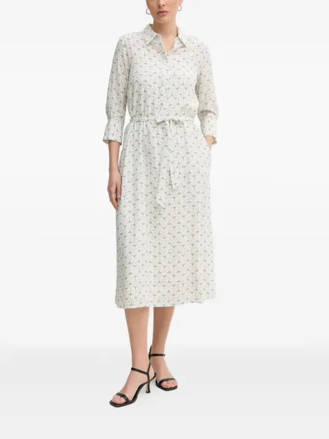 Joop! floral-print belted shirt dress