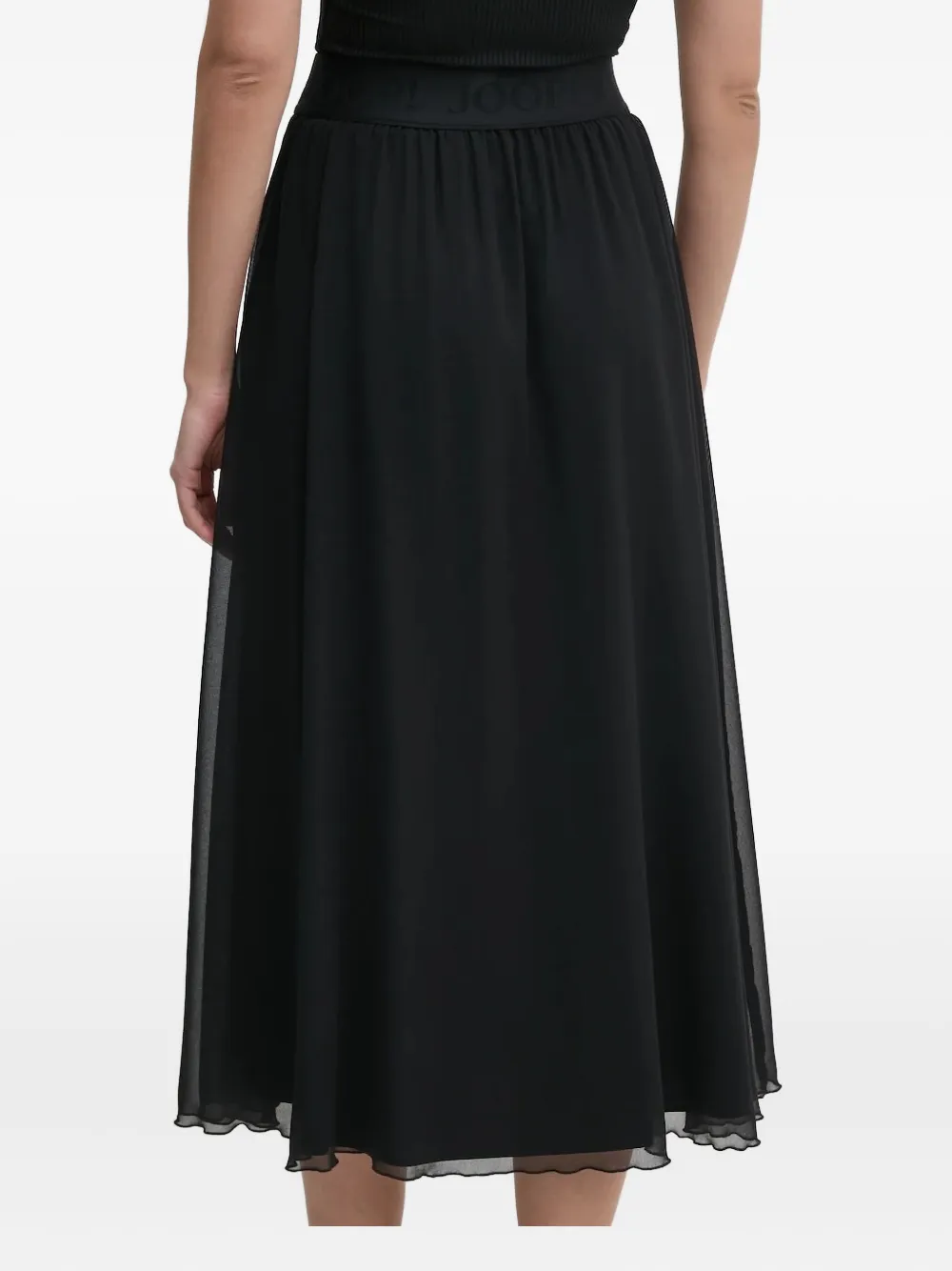 Joop Schirin Elastic-waistband Midi Skirt In Black