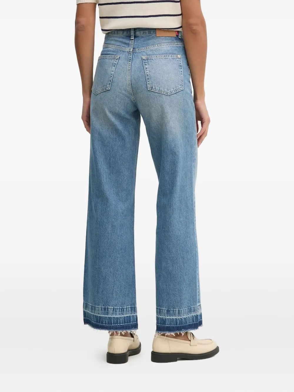 Joop! frayed-hem jeans Blauw