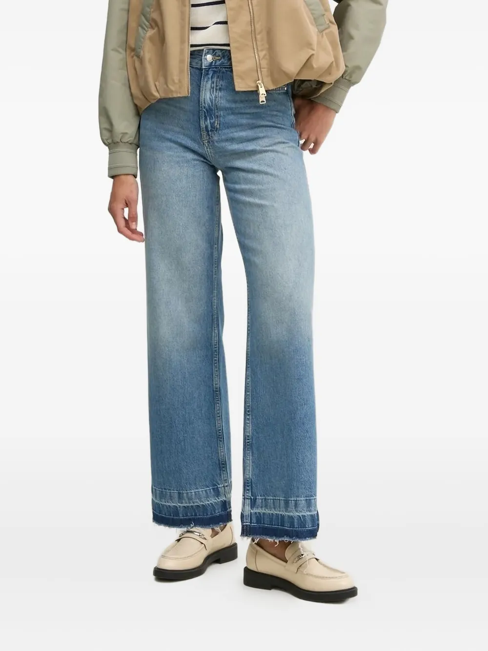 Joop! frayed-hem jeans Blauw