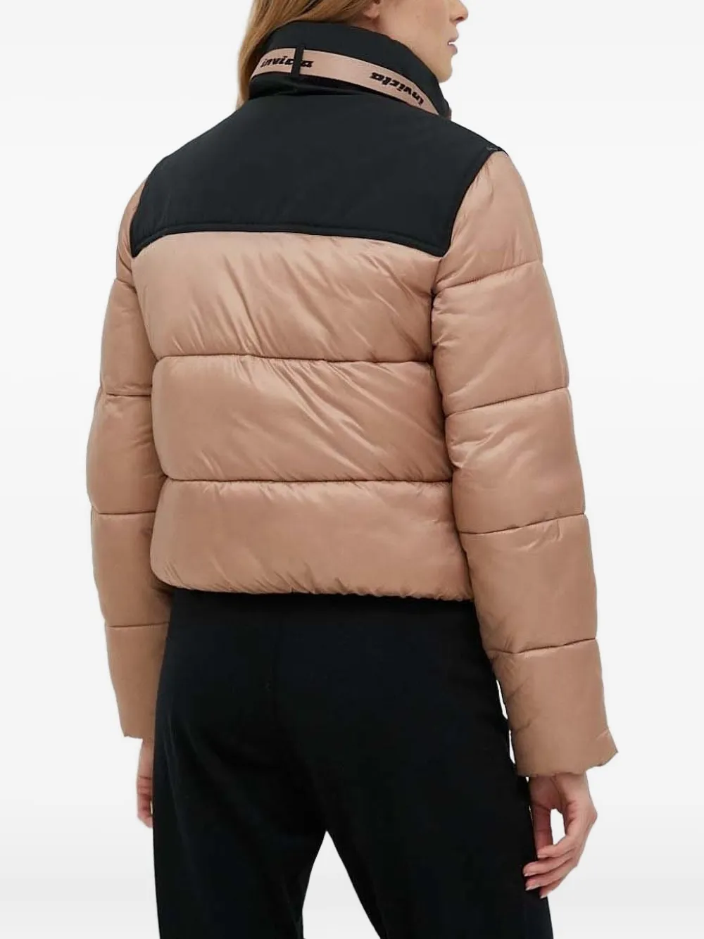 Invicta Colour-block Puffer Jacket In Brown