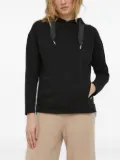 Joop! side-split hooded top - Black