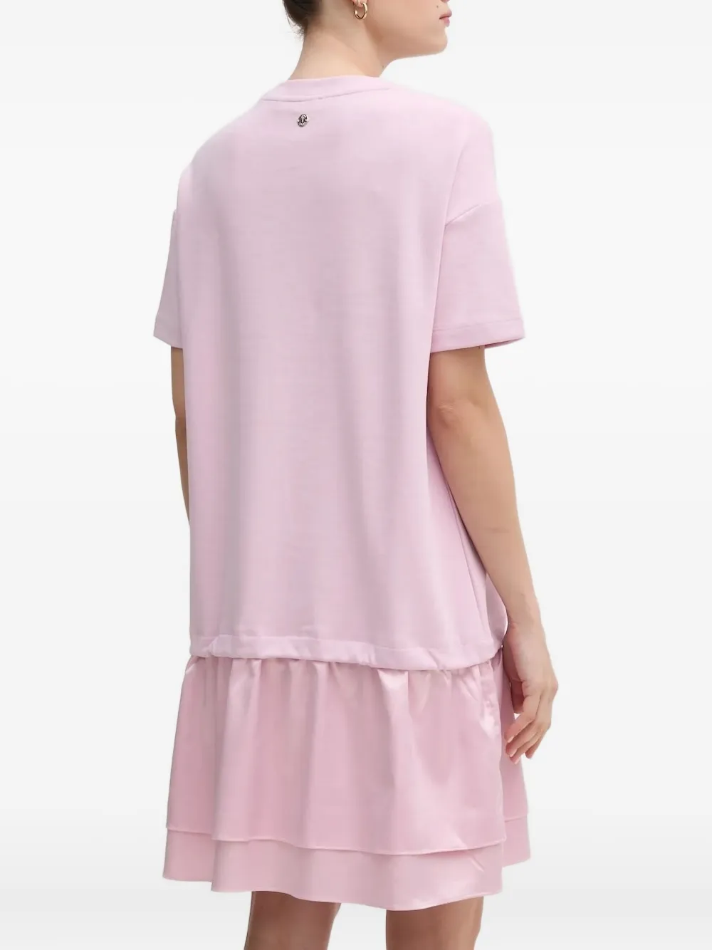 Joop! ruffled-hem T-shirt mini dress Roze