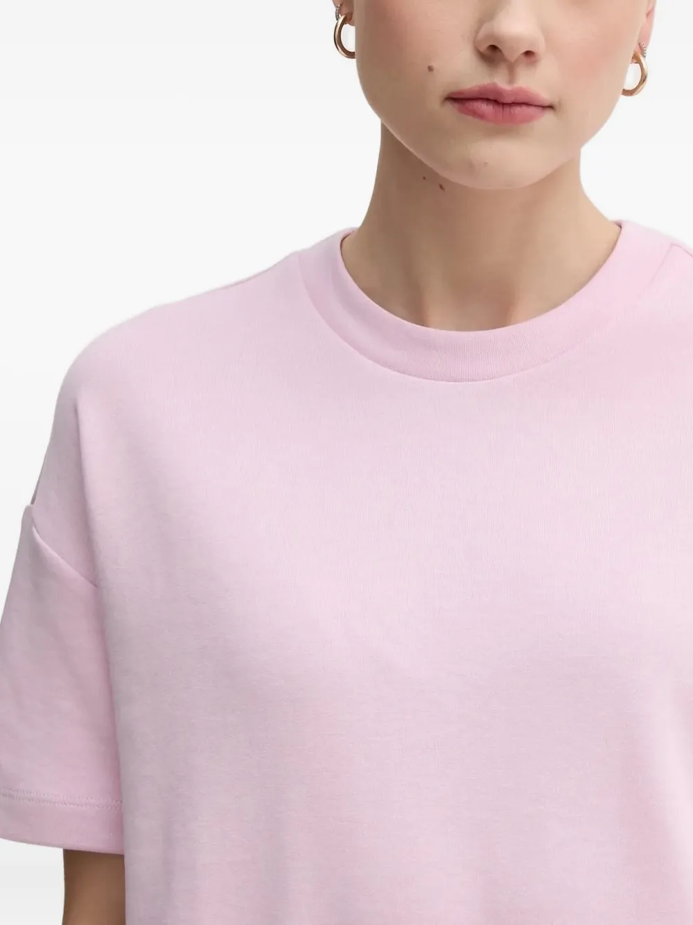 Joop! ruffled-hem T-shirt mini dress Roze