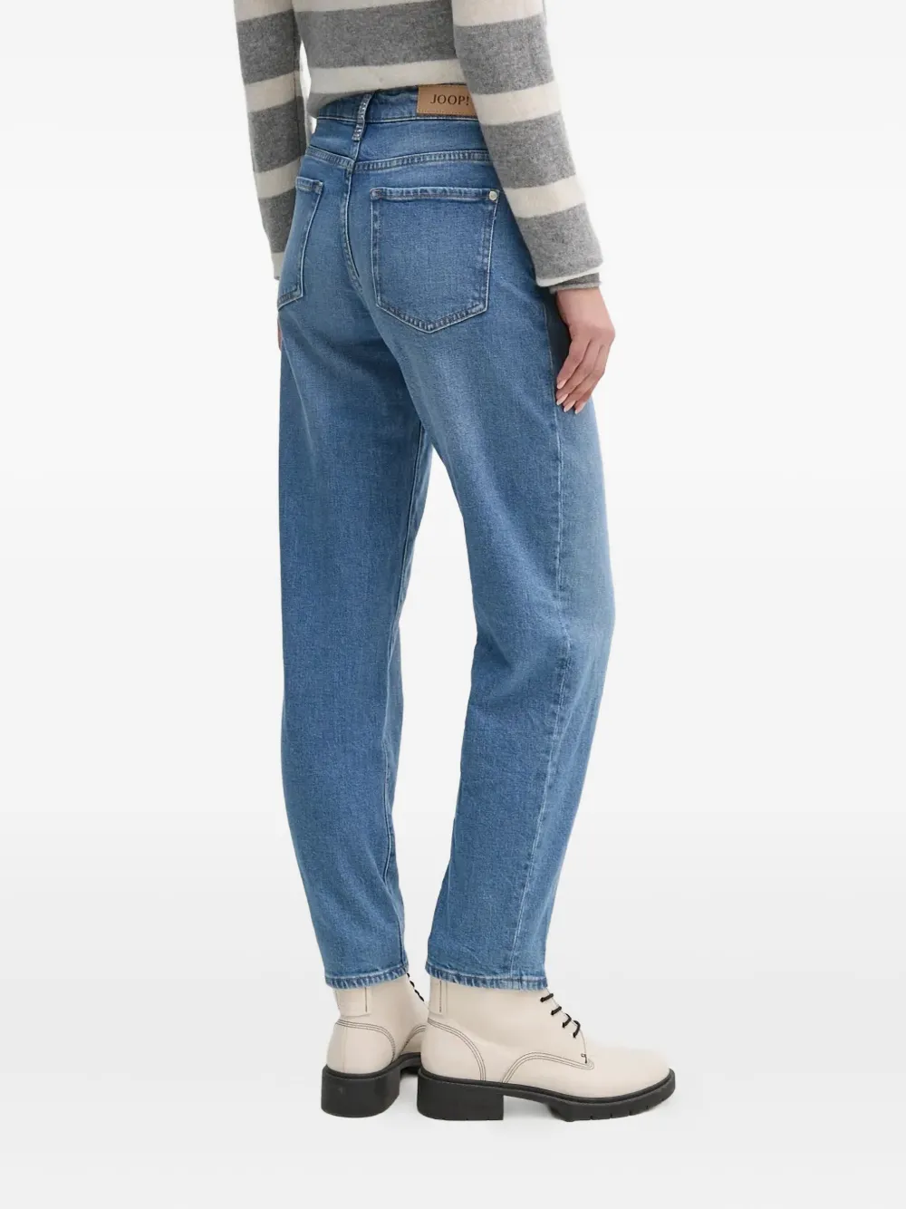 Joop Five-pocket-jeans Mit Logo-patch In Blue