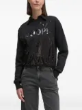 Joop! sequin-embellished collar sweatshirt - 1 BLACK