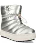 ice play quilted metallic-effect boots - Grey