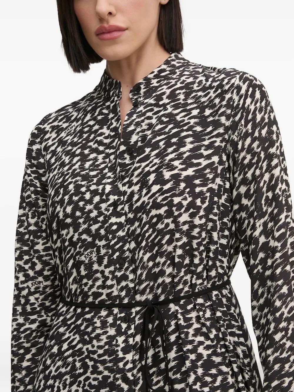 Joop Abstract-print Midi Dress In Multi