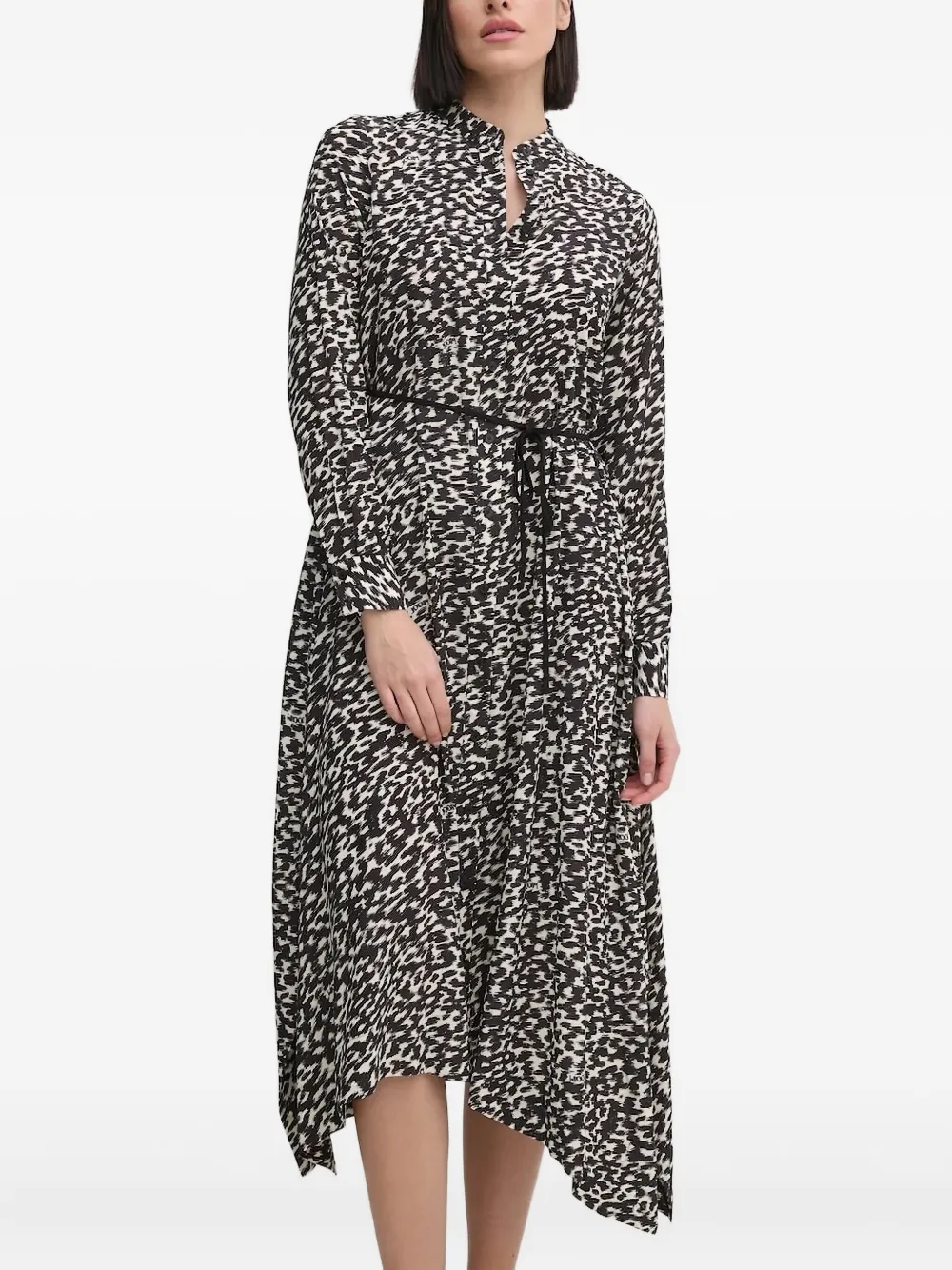 Joop Abstract-print Midi Dress In Multi