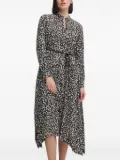 Joop! abstract-print midi dress - Black