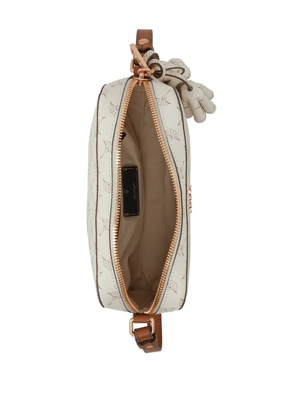 Joop Logo-plaque Cross Body Bag In Neutral
