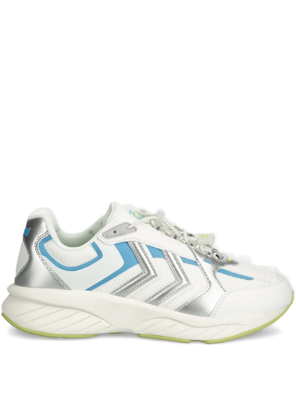 Hummel Reach LX 6000 SV metallic chevron sneakers | White | Image 1