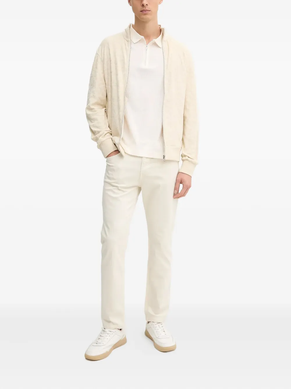 Joop! cotton polo shirt - Wit