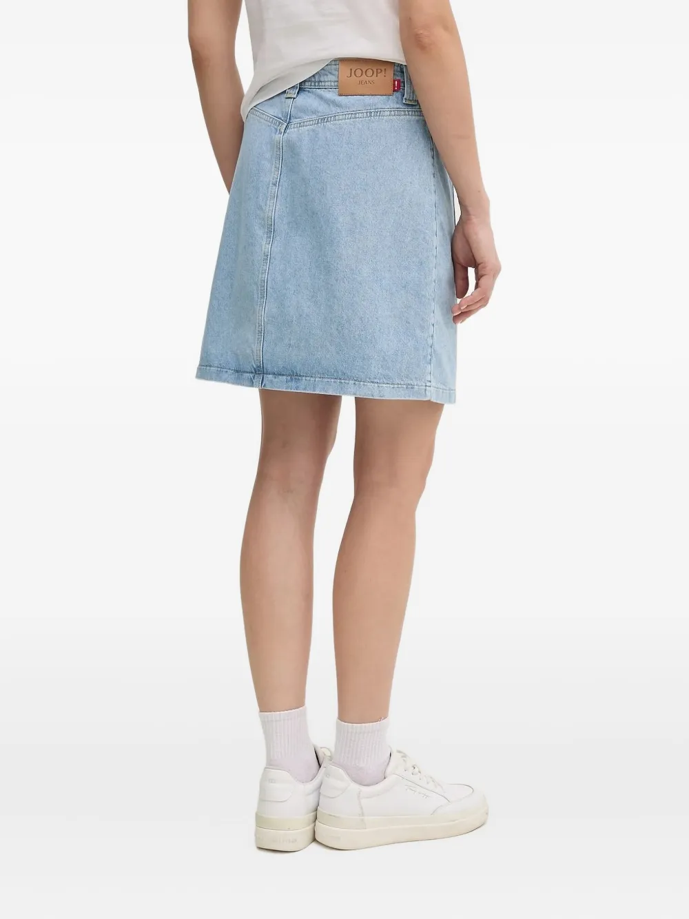 Joop! Rosa button-fastening denim mini skirt Blauw
