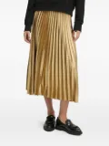 Joop! pleated metallic midi-skirt - Yellow