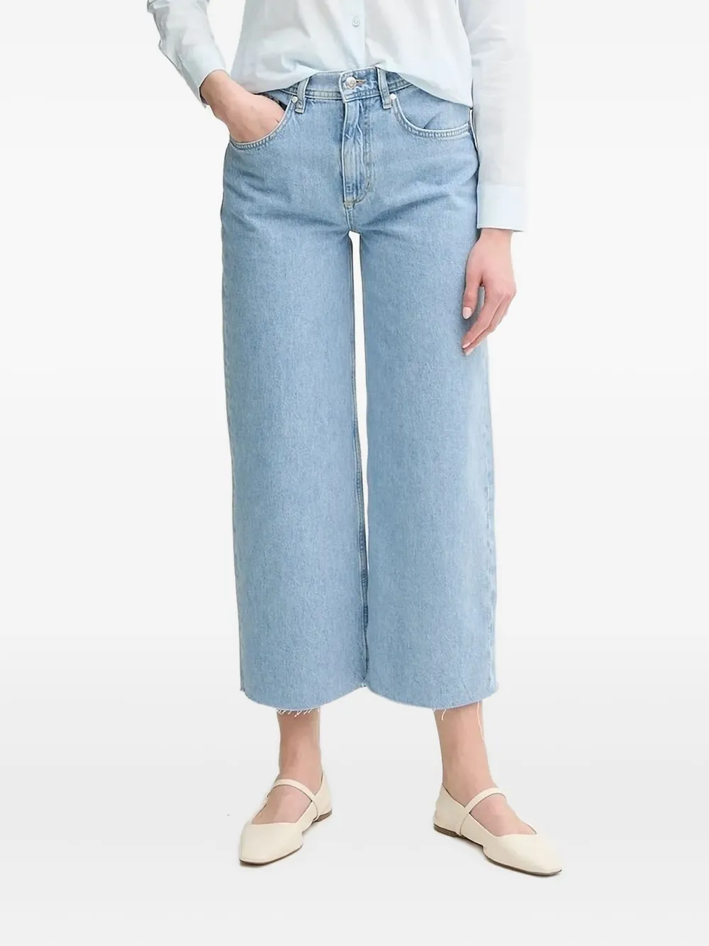 Joop! frayed-hem jeans Blauw