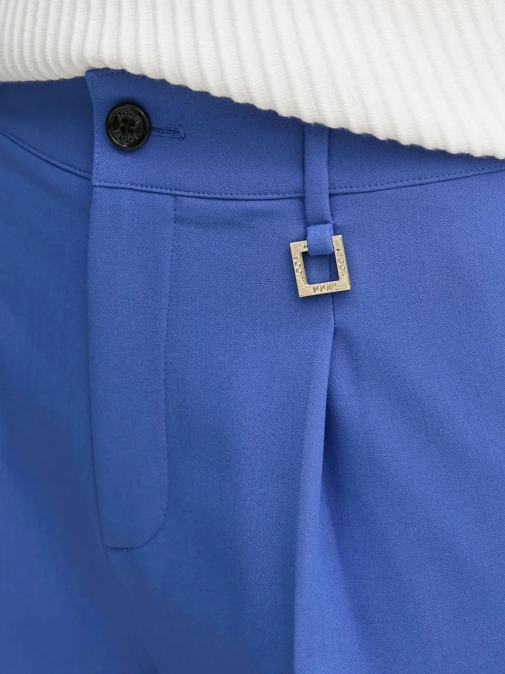 Joop! Marlene broek met geplooide voorkant Blauw