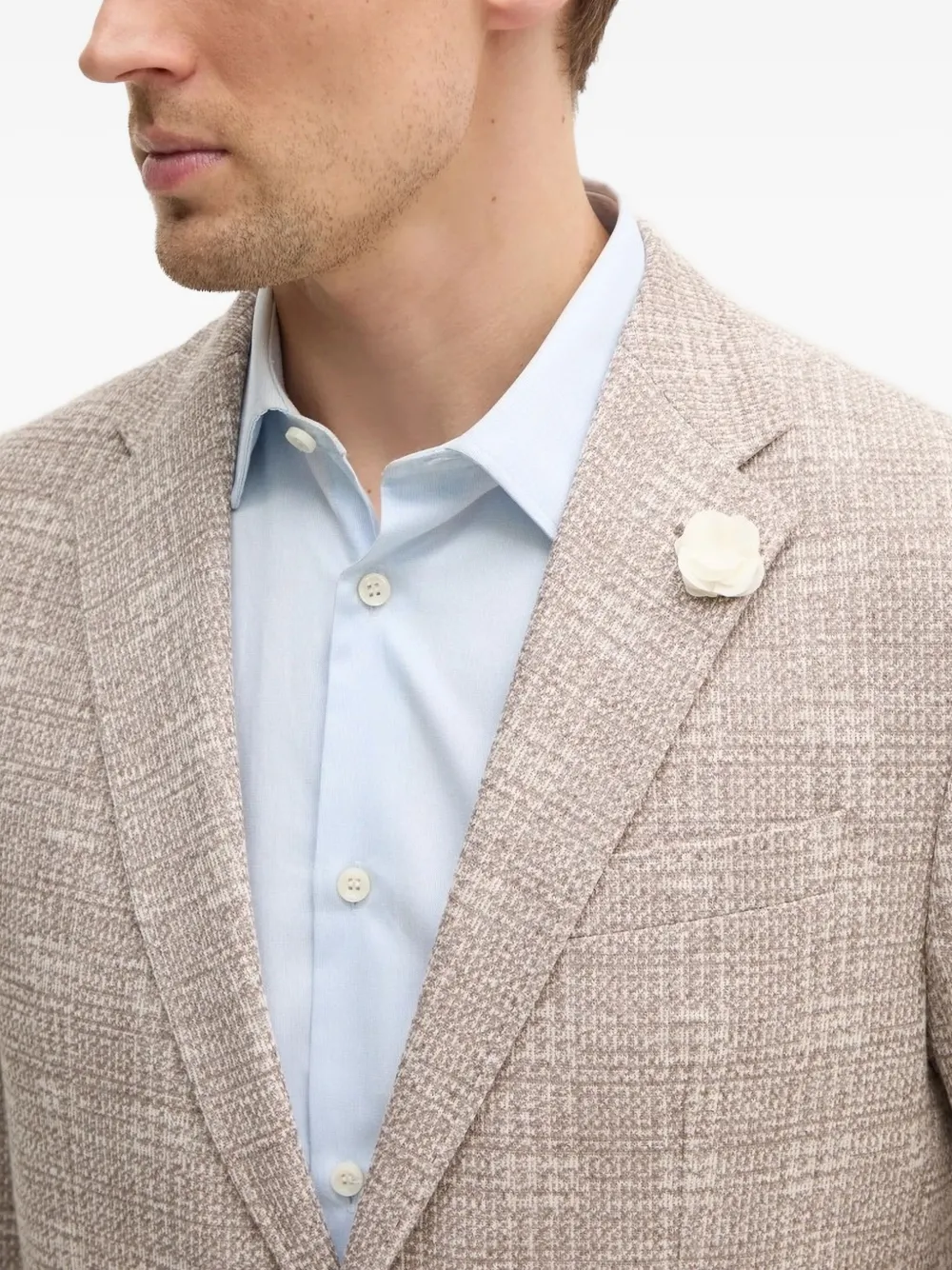 Joop Single-breasted Blazer In Neutral