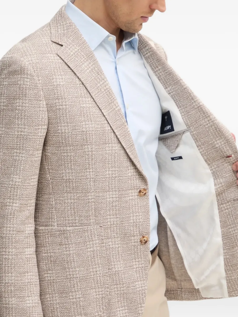 Joop Single-breasted Blazer In Neutral