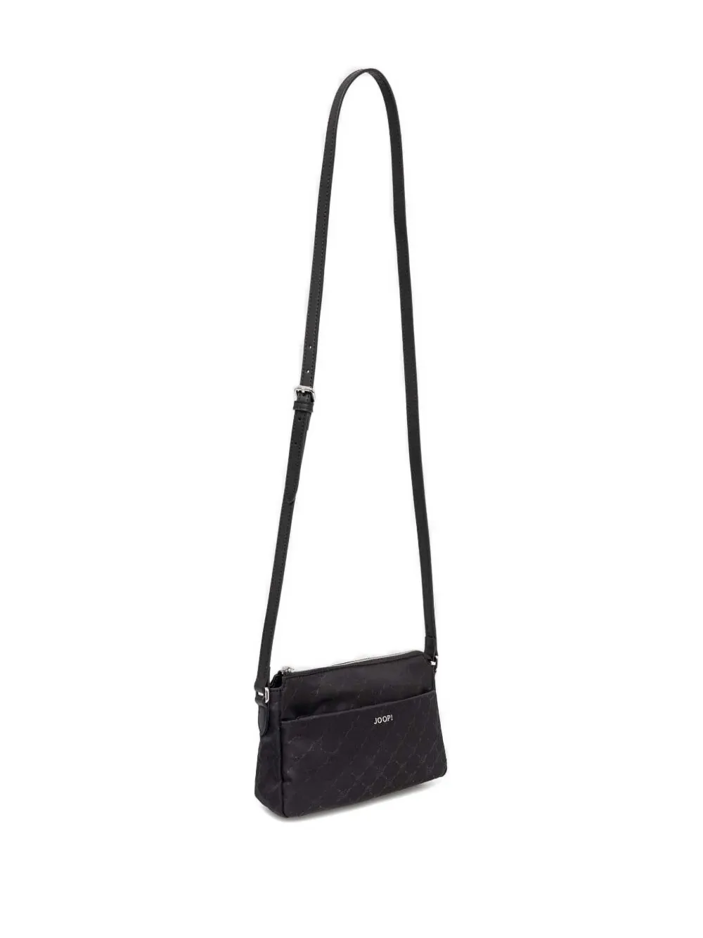 Joop Logo-plaque Jacquard Crossbody Bag In Black