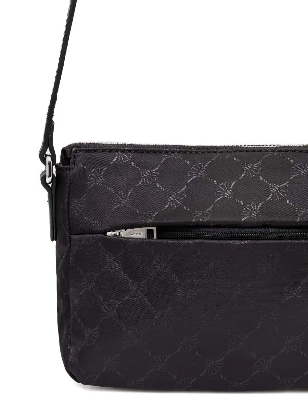 Joop Logo-plaque Jacquard Crossbody Bag In Black