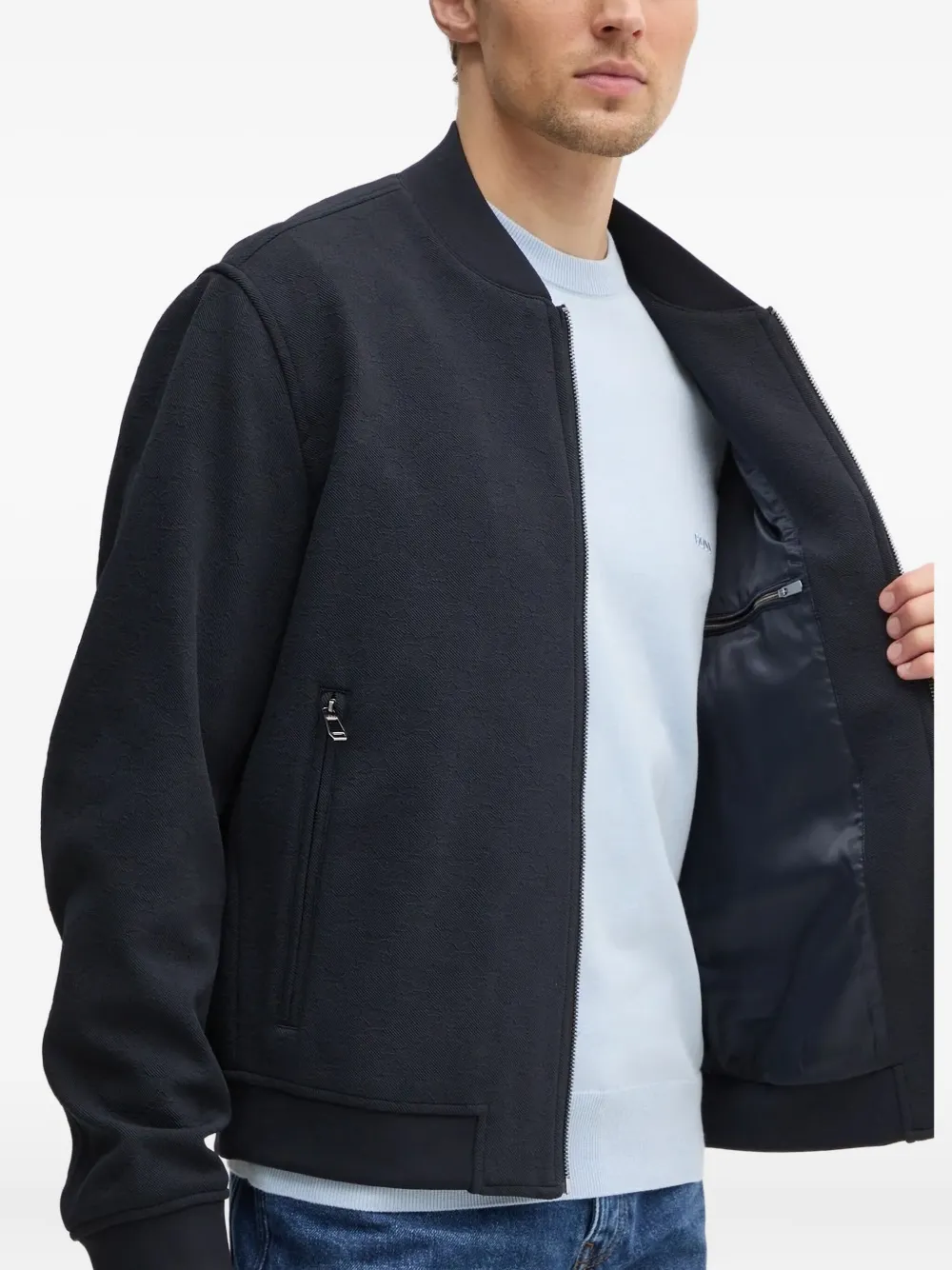 Joop! Bomberjack met rits Blauw