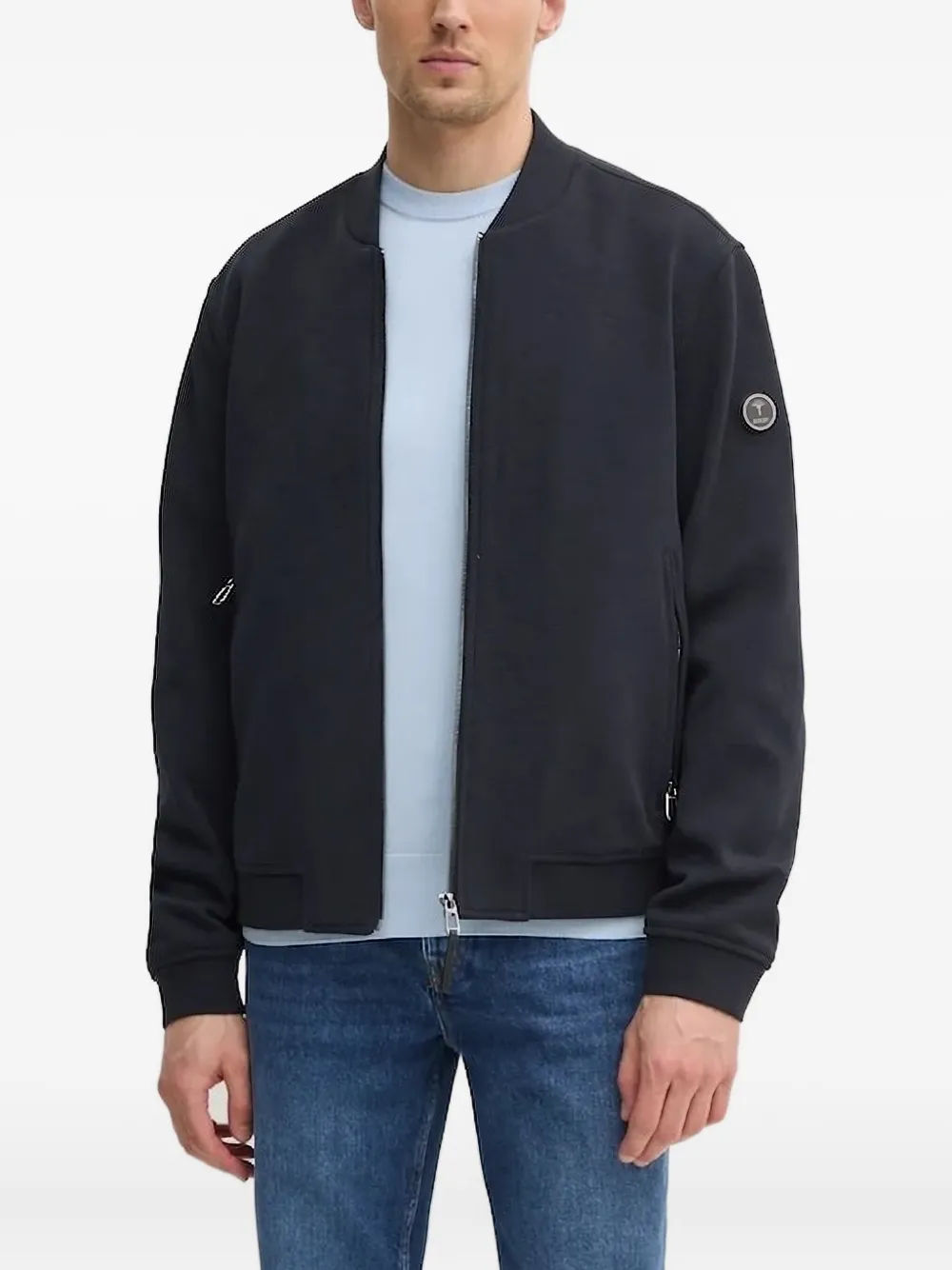 Joop! zip-up bomber jacket Blauw