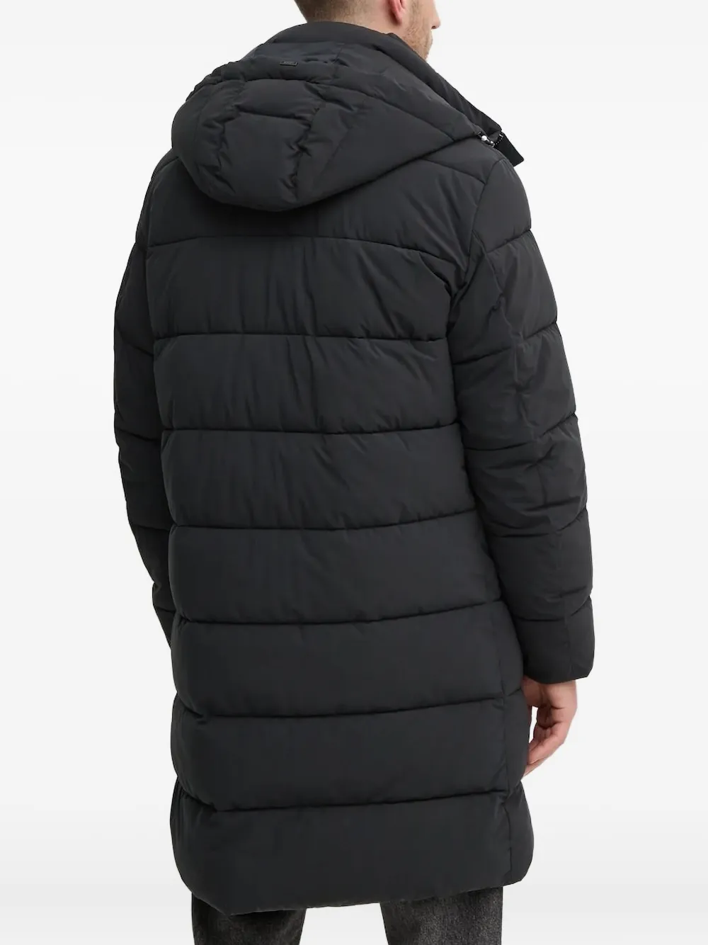 Joop Hooded Padded Coat In Blue