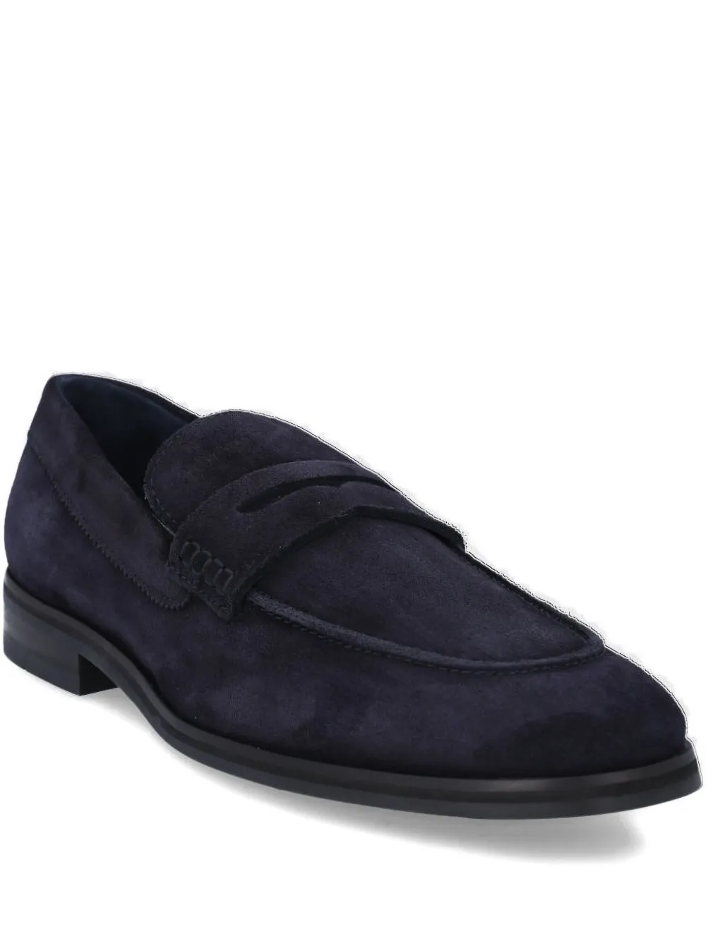 Joop Suede Penny Loafers In Blue