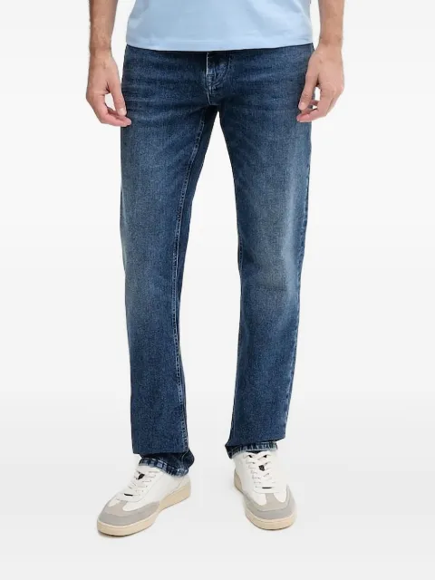 Joop! leather-patch jeans