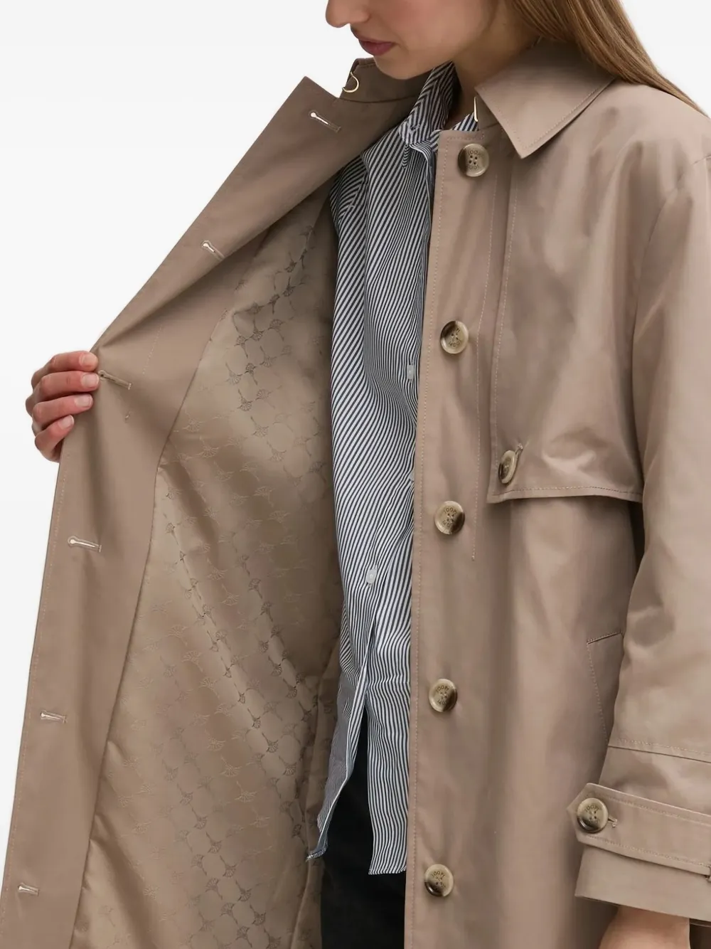 Joop! Trenchcoat met ceintuur Beige